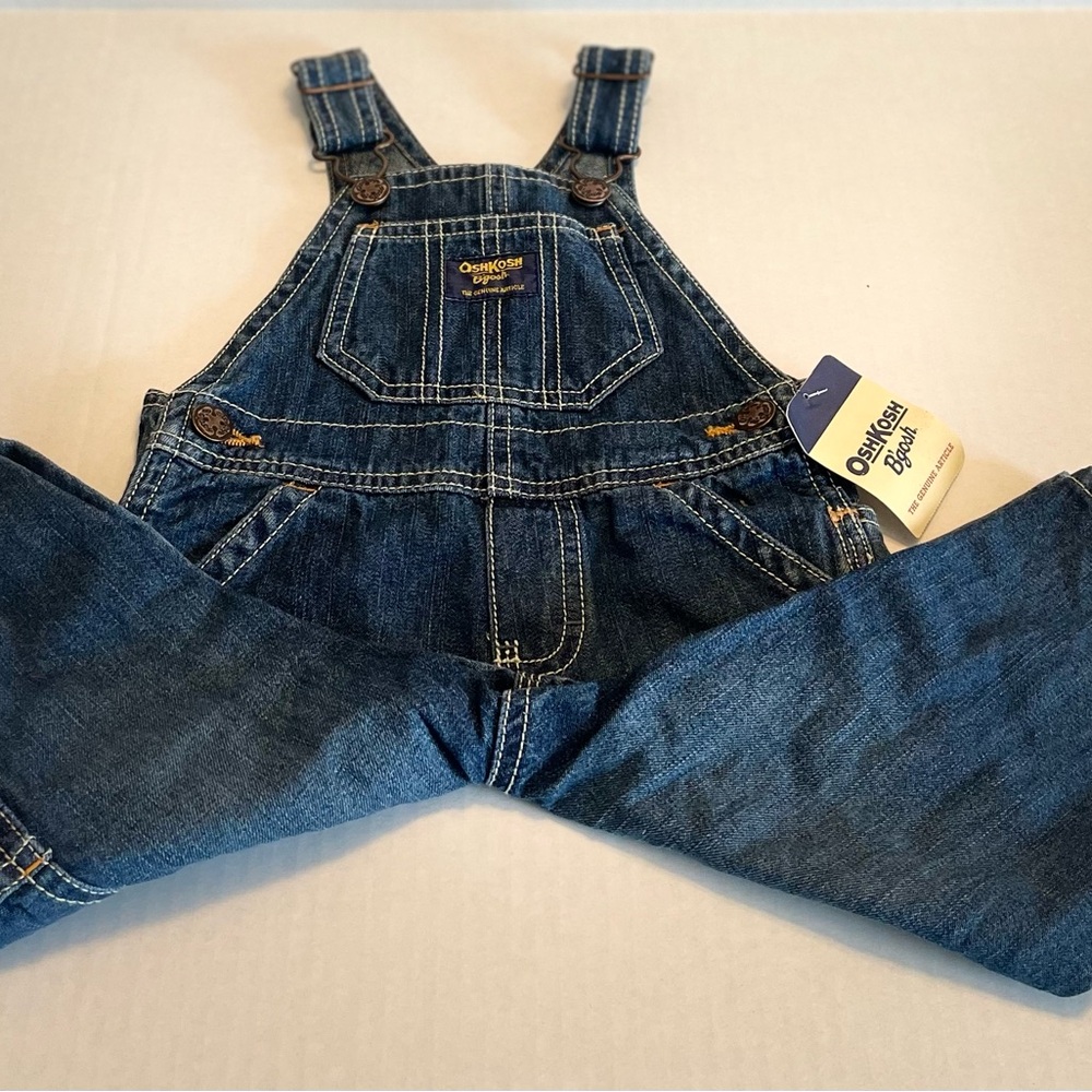OshKosh B'gosh Dark Blue Denim Overalls